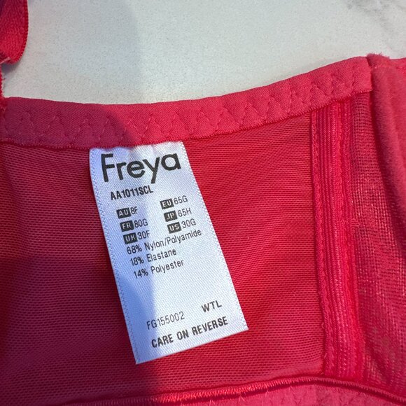 Freya Fancies Sugar Coral bra size 30F UK (US sizing 30G) *see labels NWT! - Picture 4 of 4